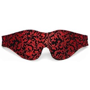 Satijnen oogmasker, zachte comfortabele zijden slaaphoes, blinddoek stropdas voor Valentijnsdag, slaapblinddoek voor volwassenen spelen (rood)