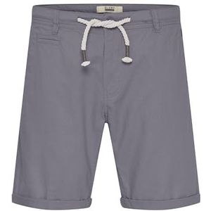 Blend - Lias - Korte Linnen Bermuda - Grafietgrijs - Regular Fit