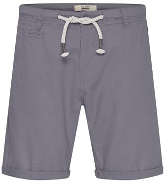 Blend - Lias - Korte Linnen Bermuda - Grafietgrijs - Regular Fit