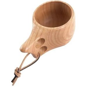 BooeDareno Nieuwe draagbare houten koffiemok rubber houten thee melk kopjes water drinken mokken theetijd drinkgerei handgemaakt sap citroen theekopje cadeau (grijze vierkante doos)