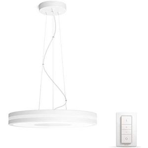 Philips Hue Being Hanglamp - Duurzame LED Verlichting - Warm tot Koelwit Licht - Incl. dimmer switch - Dimbaar - Verbind met Hue Bridge voor Meer Mogelijkheden - Wit