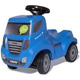 Ferbedo Truck Bio blauw (babyglijbaan met aanhangeroogje, stuurwiel met geïntegreerde claxon, kindervoertuig met knieopening, fluisterbanden) 172016