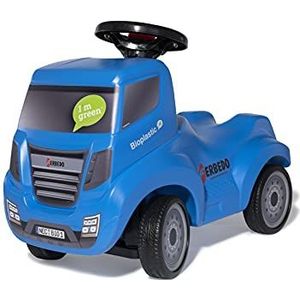 Ferbedo Truck Bio blauw (babyglijbaan met aanhangeroogje, stuurwiel met geïntegreerde claxon, kindervoertuig met knieopening, fluisterbanden) 172016