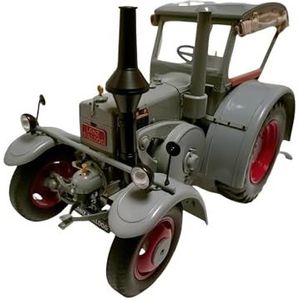 Schaal Automodel Voor 1:8 Lanz Bulldog Tractor Simulatie Limited Edition Legering Metaal Statisch Automodel Speelgoed Cadeau Cars Replica (Color : Gray)