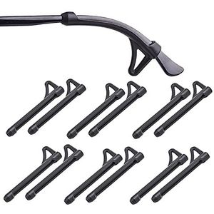 OPUGIT 6 paar antislip brillenpootjes, siliconen antisliphoezen voor brilbeugels, comfortabele antislip brilbeugels