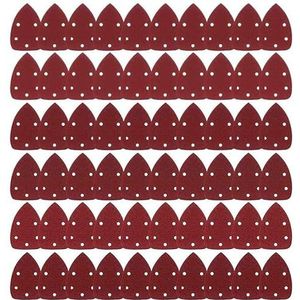 60 stuks Mouse Detail Sander Schuurpapier Schuurpapier Sander Pads Mouse Sander Korrels Schuurvellen Klittenband Assortiment 40, 60, 80, 100, 120, 150, 180, 240, 320, 400 Korrels voor 140 mm schuurschuurmachine