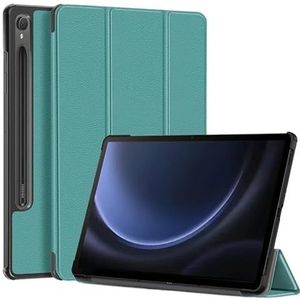 Tablet Case Geschikt for Samsung Galaxy Tab S9 FE Cover 10.9 inch 2023 SM-X510 X516B Magnetische Smart Stand (Color : Green, Size : S9 FE 10.9 inch)