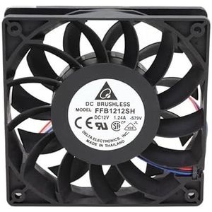 120 mm 12 cm hoge snelheid koelventilator for delta FFB1212SH 12025 12V 1.24A 3 3 -pin server omvormer case axiale koelere industriële fans