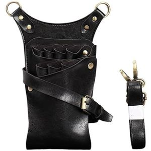 PXAMORTEL Kapperstas, schaartas, kappersgereedschapsset, schoudertas for kappers, opbergtas for make-up for huisdieren, schaartas, kapperstas(Black)