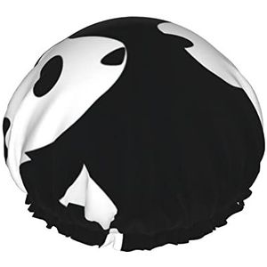 Panda Animal Printing Douche Caps Herbruikbare Waterproo Haar Cap Voor Alle Haarlengtes