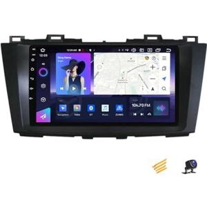 ZARAPLUS Android 13 Autoradio Mp5-speler met GPS Navigatie 9 inch Touchscreen voor Mazda 5 2010 ~ 2015 Auto Stereo Ondersteuning 4G/FM/DSP/Carplay/Android Auto/Stuurwiel Controls, NF7