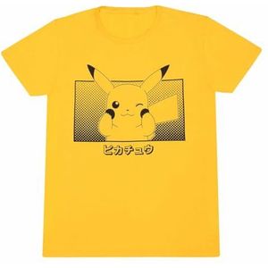 Uniseks Hoodie Pokémon Pikachu Katakana Geel