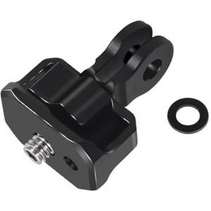 NovelGoal Statief Adapter Nieuwe 360 Draaiknop Lock Vaste Mount 1/4 Schroef Compatibel met GoPro Hero 12 11 Mini 10 9 8 7 Sport Camera Accessoires (zwart)