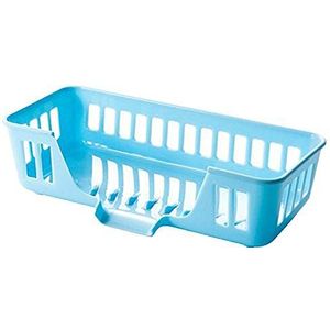 Brussels08 Keuken Sponge Houder Bestek Scrubbers Drainer Keuken wastafel Badkamer Drogen Rack Organizer Sink Caddy Opslag Borstel Zeep Vaatwasser Vloeibare Drainer Snelle Drogen Mand Blauw