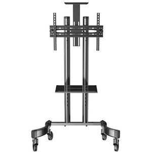 JEQGDLUI Mobiele tv-wagen zonder tray, 32 quot; LED LCD plasma TV trolley staander super kwaliteit plasma vloer mount met AV (zonder tray)