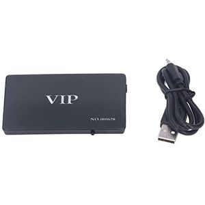 Voice Recorder, Draagbare 40H Opname Capaciteit Kaart Vorm Ontwerp Brede Toepassing Audio Recorder voor Vergadering (Zwart)