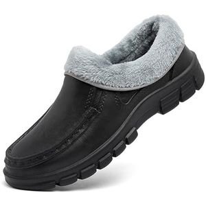 Mnplciea Koksschoenen voor heren, antislip olie-keukenschoenen, fleece gevoerde tuinveiligheid, werkschoenen voor de winter, waterdicht, tuinieren, klompen, schoenen, lichtgewicht restaurantschoenen,