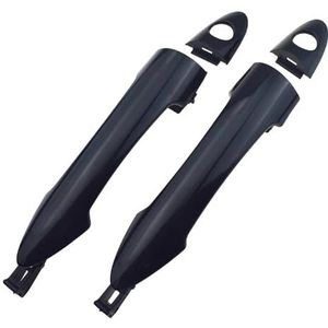 Auto Buitendeur Handvat Voor Kia Voor Picanto Voor Morning 2011-2016 Chroom/Zwart Voor Achter Links Rechts Buitendeurgreep(Black Front LH RH)