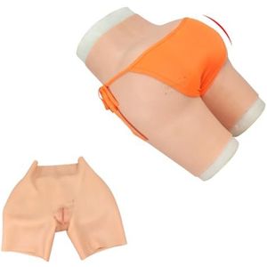 Color 2,L,XZZXQNB Siliconen slipjes, billenvergroter, push-upvergroter, nep-vagina boxershorts voor crossdressers