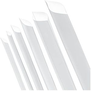 ISOLATECH krimpkous per meter transparant zonder lijm Ø 1mm 1 meter krimpverhouding 2:1 set polyolefine voor het isoleren van kabels soldeerverbindingen zonder label (Ø1mm 1meter)