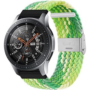 VeveXiao 20 mm verstelbare gevlochten Solo Loop Strap compatibel met Samsung Galaxy Watch 3 41 mm/Galaxy Active 40 mm/Galaxy Active 2 44 mm/Galaxy Watch 42 mm voor Garmin Vivoactive 3 nylon band,