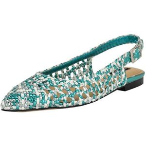 NINE WEST Soel Ballet Flat voor dames, Groen Multi 310, 39 EU