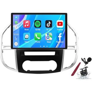 Android 14 Autoradio Stereo voor B-enz Vito W447(2014-2021) 13.1""Touchscreen Multimedia Speler met Draadloze Carplay 2 Din GPS Sat Navigatie FM RDS Bluetooth 5G-WiFi SWC DSP,M600s