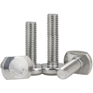 Bout, T-bouten, 1 STUKS RVS 304 T-type schroeven T-sleufbouten T-vormige drukplaatschroeven GB37 M5 M6 M8 M10 M12(M10x55mm)