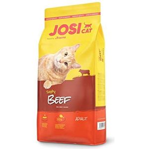 JosiCat Tasty Beef (1 x 10 kg), premium droogvoer voor volwassen katten, kattenvoer, powered by JOSERA, per stuk verpakt