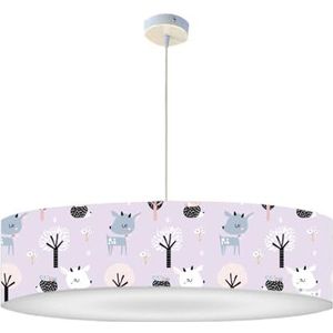 Lumlum Hanglamp voor kinderen Rendieren Lavendel D: 50 x H: 25