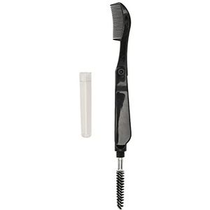 Double Head Eyebrow Eyelash Shaper met een Kam en een Borstel, Opvouwbare Draagbare Wimperkam Wenkbrauwborstel voor Het Definiëren van Wenkbrauwwimpers, Professionele Wenkbrauwborstel en Spoolieborste