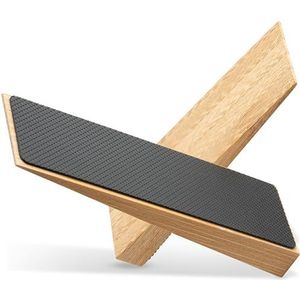 Bamboe Deurstopper Antislip 2er Set Houten Deurwig met Rubber - Geschikt voor alle Vloeren en Deuren - Duurzaamboe Design - Deurgels voor een Veilige en Stabiele Grip (Bamboe)