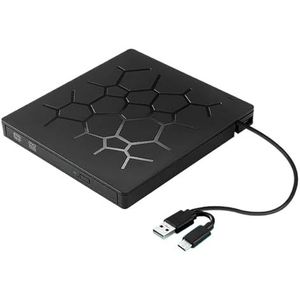 Extern Cd/dvd-station USB 3.0 Type-C 6-in-1 Dvd-stationspelerOptisch Station Met SD/TF- En USB3.0-sleuven Optische Schijven For Pc-laptop Gebruiksvriendelijk