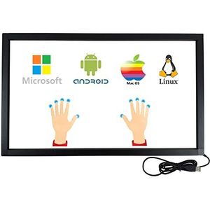 DeYoWo 24 inch infrarood touchscreen-frame, IR-touchscreen-overlay, touchscreen-paneel, vrije driver