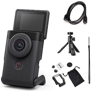 Digitale Camera 4k-camera Vlog-camera Home Travel Live Zelfopname Leg Momenten Vast Helderheid Precisie(Black Vlog Set)