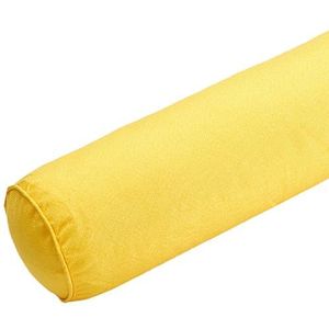 Cilindervormig Nekkussen, Ergonomisch Rond Cervicaal Rolkussen, Afneembare Hoes, voor Ondersteuning Van Kantoor/bank/bed/hoofd/nek/rug en Benen.(Geel,20x140cm)