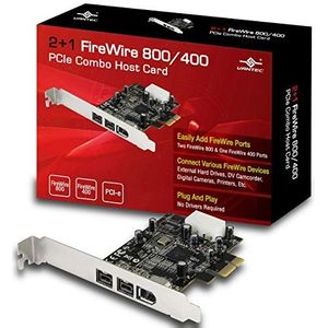 Vantec - UGT-FW210 - PCIe Combo-hostkaart - FireWire 800/400