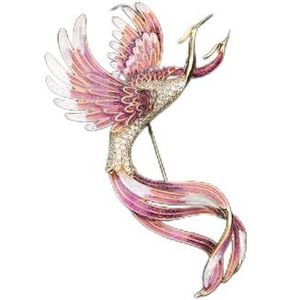 Senior Koper Micro Ingelegd Phoenix Broche Sieraden Gift Kleding Accessoires 1Pcs, Eén maat, agaat