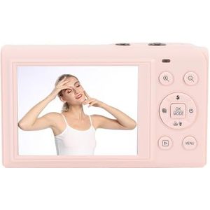 LICAEVEY 5K Digitale Camera, Wifi 80mp Autofocus Vlogging Camera's met 2,8 ""& 1,5"" HD -scherm, 18x Zoom, 32 GB SD -kaart, Gebouwd in 1200 MAh Lithium Ionbatterij (Roseate)