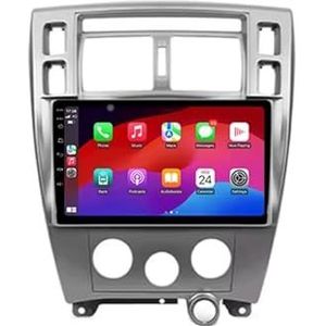 Android 13 Autoradio 9 inch Touch scherm dubbele Din auto stereo voor Hyundai Tucson 1 2004-2009 met Bluetooth/FM radio/wifi/USB/stuurwielbediening/GPS(8 Core 8+256G)