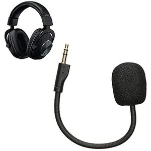 kwmobile microfoon voor gaming headset - geschikt voor Logitech G Pro X - 10 cm - In zwart