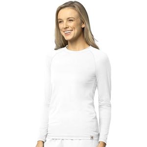 Carhartt Scrubs C31002 Dames Force Modern Fit T-shirt met lange mouwen - XXX-Large - Wit