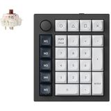 Keychron Q0 Max Draadloos volledig aluminium numeriek toetsenblok, QMK/VIA programmeerbare Macro met Hot-swappable Gateron Jupiter Brown schakelaar, compatibel met Mac Windows Linux