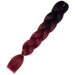 Ombre Synthetische Vlecht Haarextensies Jumbo Vlechten for Vrouwen Vlechten 24'' 100g Tweekleurige Ombre(#5)