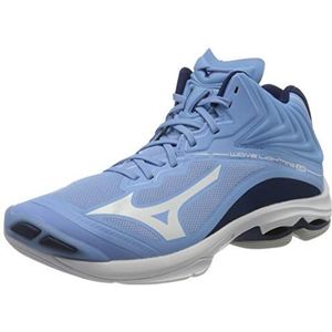 Mizuno Wave Lightning Z6 Mid Volleybalschoen voor dames, Dellarblue Wit 2768c, 43 EU