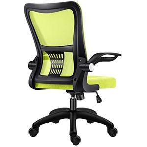 Werkstoel Bureaustoel Directiestoel Draaibare Bureaustoel Met Ademend Gaas Hoge Rugleuning Fauteuil Met Opklapbare Armen Verstelbare Lendensteun Bureaustoelen Computer Stoel (Color : G)