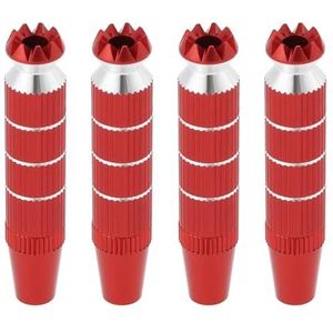 VGOL 2 Sets Aluminium RC Zender Stick Ends M3 Extended Joystick Controller Thumb Rocker Compatibel met Futaba Compatibel met Spektrum DX8 Rood (30 x 8 mm)