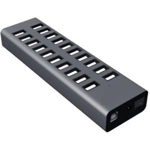 20 Port Multi USB 2.0 Hub High Speed ​​Data Transfer Fast Charger Splitter Externe 12V7.5a Power Adapter For Telefoon Tablet Snel Veilig
