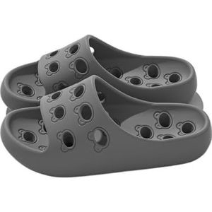 fengqingyunyan0304 Dias badschoenen voor heren met dikke bodem voor binnen en buiten, voor vrouwen en mannen, Grijs, 45 EU