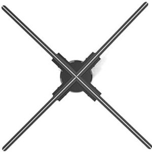 2K HD 3D Hologram Projector Adverteren Display Fan Wifi LED Float Sign Player Shop Party Versier Lamp(52CM)